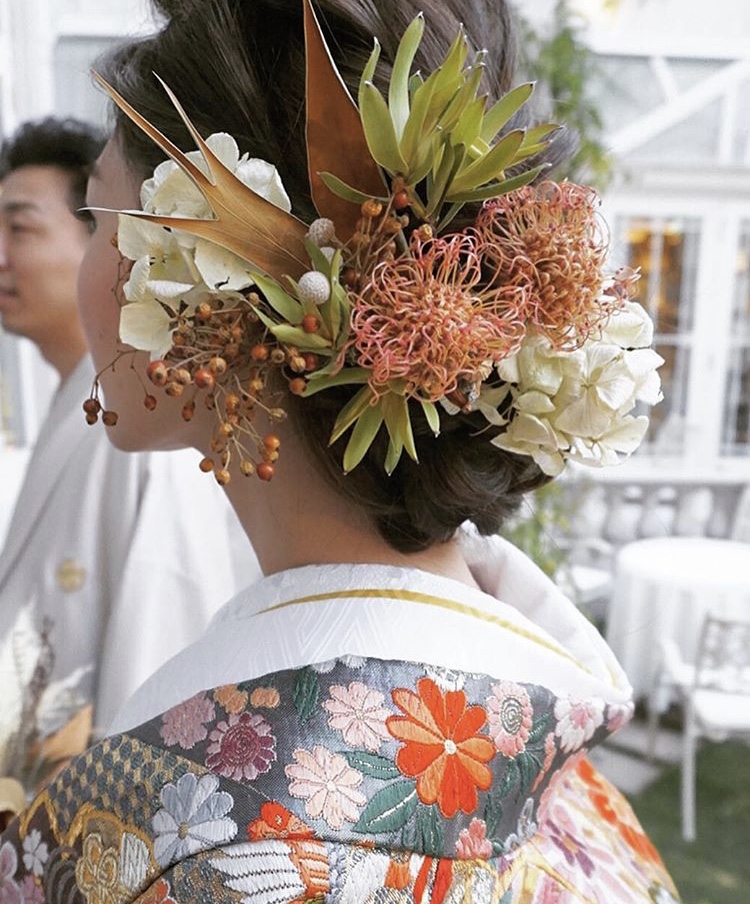 徳島　フォトウェディング　ヘアメイク　生花　造花　アーティシャルフラワーおすすめ