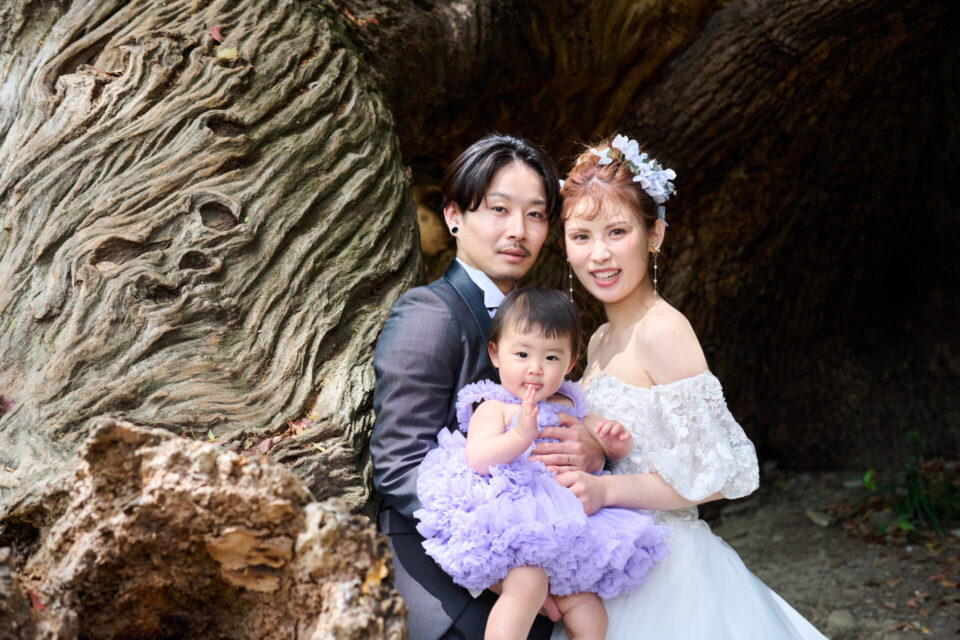 フォトウェディング　ロケーション撮影　家族写真