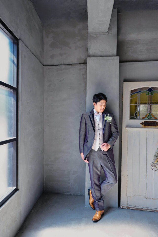 タキシード　スタジオ撮影